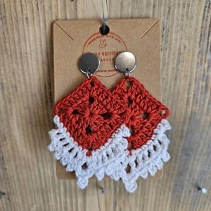 Handmade crochet earrings elegant earrings woven hoops accessories and jewelry
